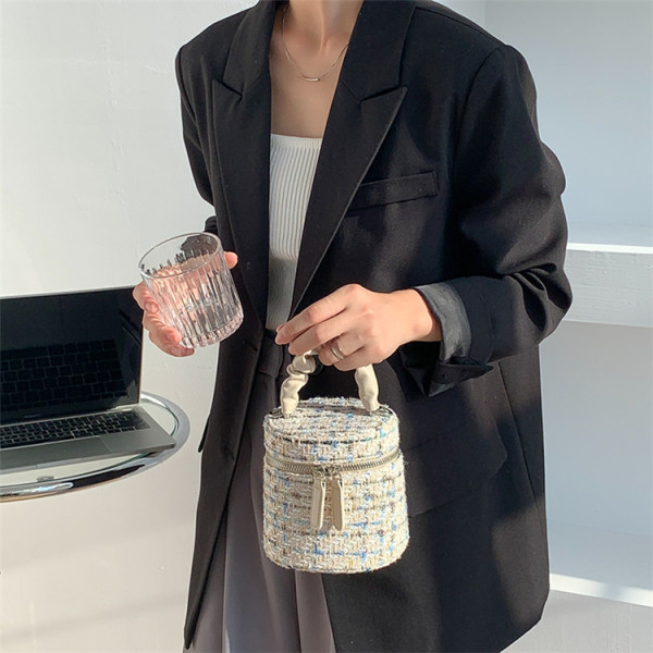 French Crossbody Bucket Bag s84