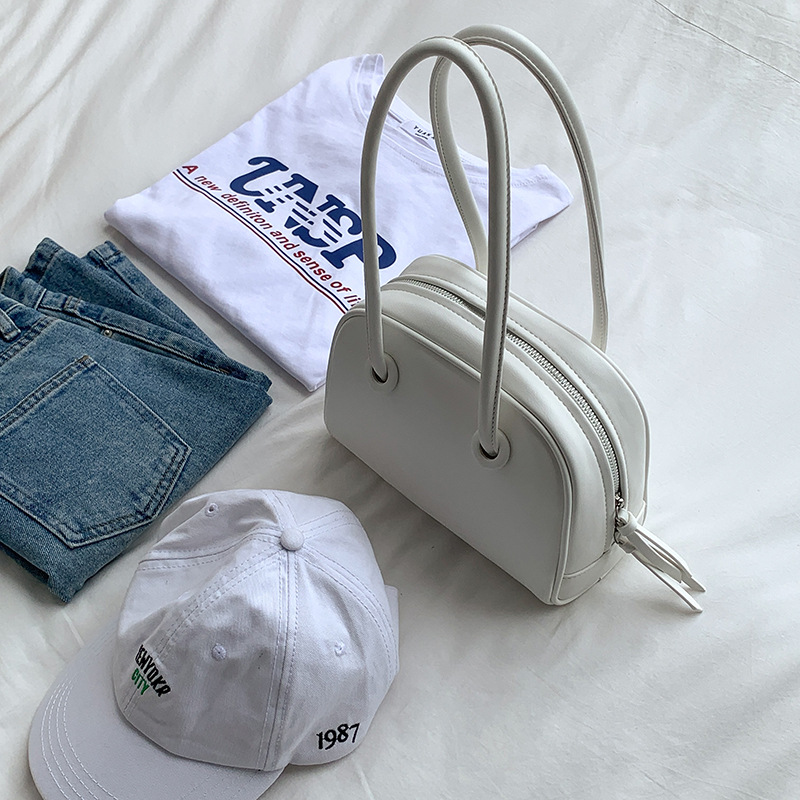 Semi-circular handbag 128