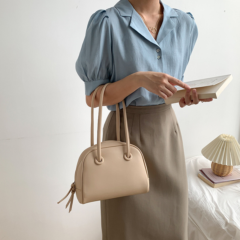 Semi-circular handbag 128