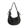 Casual Chic Ruffled Dumpling Bag s105