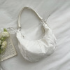 Casual Chic Ruffled Dumpling Bag s105