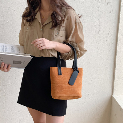 vintage suede small square bag s119