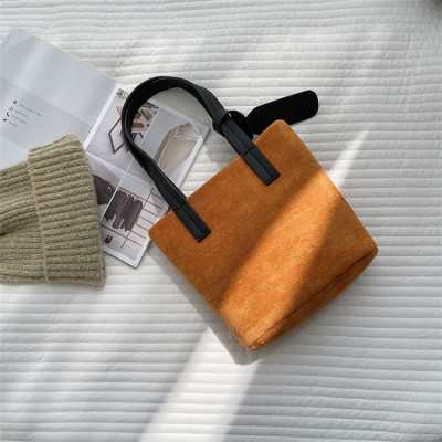 vintage suede small square bag s119